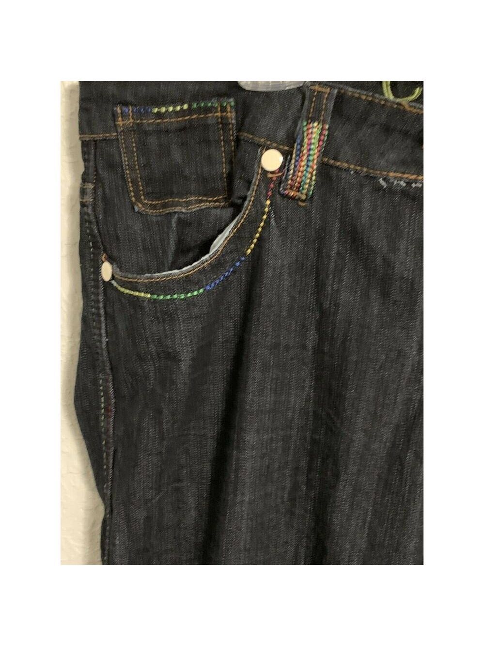 coogi Dark WASH jean EMBROIDERED Sz 18 Multicolor - Picture 6 of 11